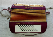 Hohner Akkordeon   Starlet 40 Piano-Akkordeon  Rot   inkl. Koffer und Riemen