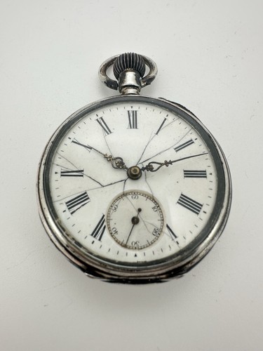 Antike taschenuhr silber 800 - antike,