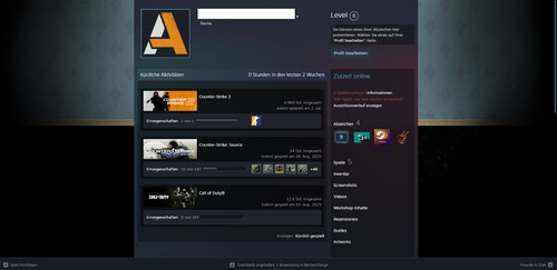 Steam account lvl - lvl, 6