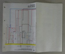 Elektrischer Schaltplan / Stromlaufplan VW Transporter T2b 1800 Modelljahr 1974