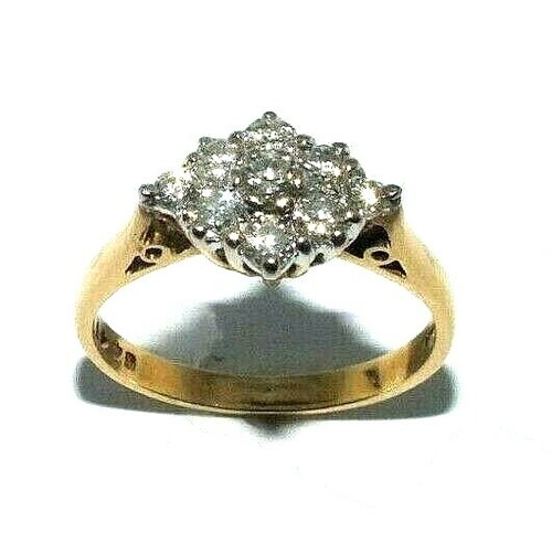 Damen 18ct gelbgold ring mit - 18ct,