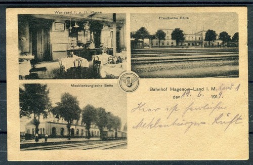 Mehrbild ansichtskarte bahnhof - mehrbild,