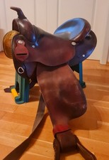 Westernsattel Circle Y, Leder