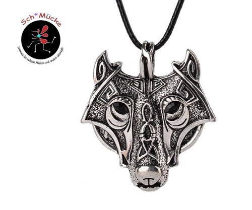 Anhänger wolf wolfskopf - anhänger,