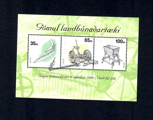 Island briefmarken block alte - block,