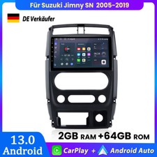 2+64GB Für Suzuki Jimny SN 2005-2019 Carplay Autoradio Android13 GPS NAVI BT DAB