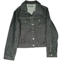 ESPRIT Damen kurz Jacke Jeansjacke Kurzjacke Komfort Bolero Gr. L grau