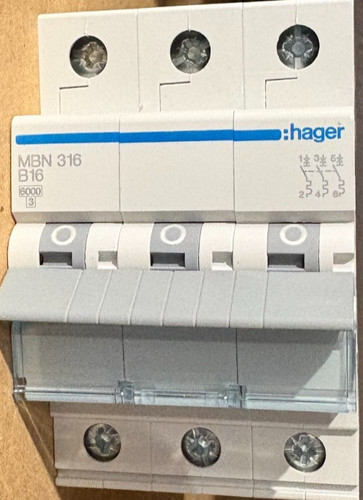 Hager mbn 316 - 316, b16a