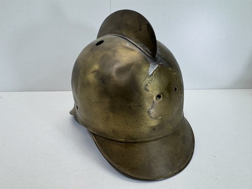 Vintage antik feuerwehrhelm - antik,