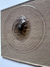 Butzenscheiben Rohling - noch nicht rundgeschnitten, grau oder grünlich, 2 Stück