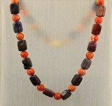 Collier Achat Multicolor Kette