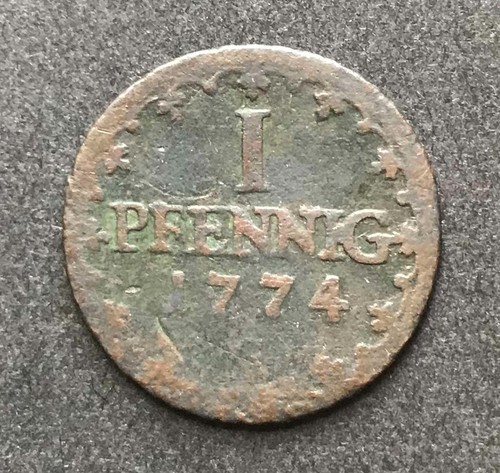 Sachsen pfennig 1774 - sachsen, 1