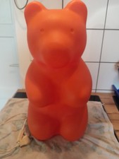 XXL Gummibär Orang, Lampe- table lamp heico  80er Jahre . Kunststoff. Hoch 52 cm