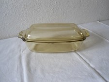 Auflaufform mit Deckel Saale Glas  Feuerfest   DDR Zeit