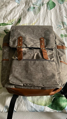 Rucksack grau braun mit - rucksack, grau/braun