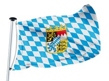 FLAGLY Fahne Bayern-Raute mit