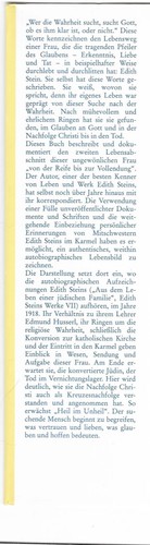 Edith stein heil unheil - unheil, (