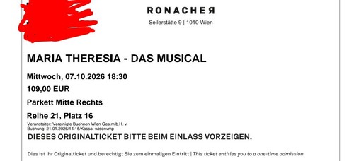 Maria theresia musical - maria,