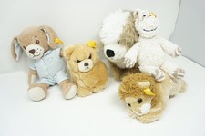 Steiff 5 Tiere im Set, Bär, Löwe, Gute Nacht Hund, Zebra
