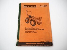 Holder A18 BW Allrad Schlepper mit Hatz E950 Motor Ersatzteilliste 1980