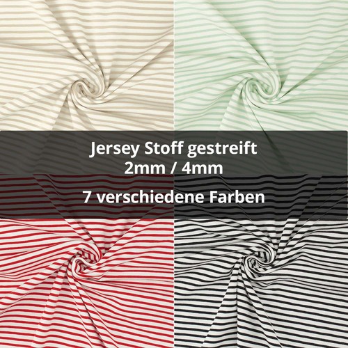 Jersey stoff gestreift 2mm - jersey,