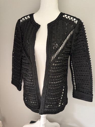 Zara schwarz strick häkel - zara,