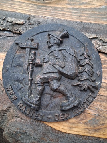 Gusseisen relief wandplatte - gusseisen,