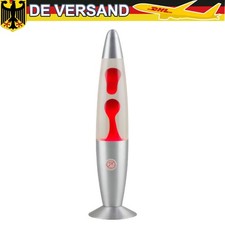 Lavalampe metallic rot Silber