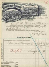 Gebrüder Limmer 1895/1896 Kulmbach Oberfranken Malzfabrik Harsdorf Getreidemühle