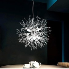 Vikaey Modern Kronleuchter Kristall, Pendelleuchte Esstisch, Feuerwerk Sputnik