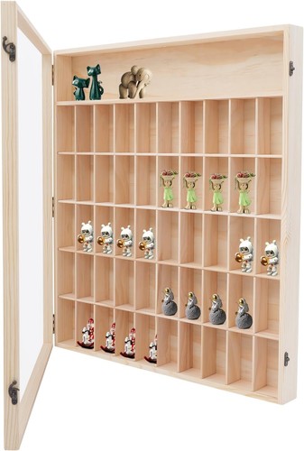 Sammlervitrine aus kiefernholz - sammlervitrine,
