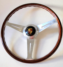 Nardi Holzlenkrad original Lenkrad Ø 420 mit Hupenknopf und Nabe Porsche 356 A