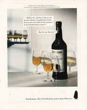 3w27520/ Alte Reklame aus 1991 – SANDEMANN Sherry