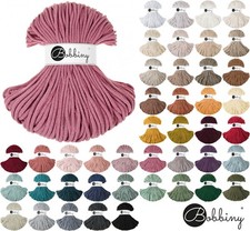 100m Bobbiny Flechtkordel Premium 5mm - Makramee Textilgarn Schnur (0,10€/m)