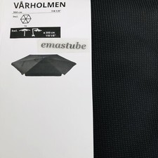IKEA Varholmen Stoffüberzug Sonnenschirm 300cm Dunkelgrau Kuggö 904.790.30 NEU