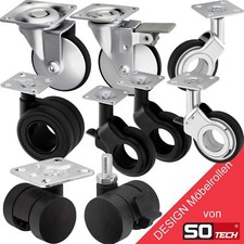 Design Möbelrolle Lenkrolle Transportrolle Ø 35 - 75 mm / 30 - 65 kg von SOTECH