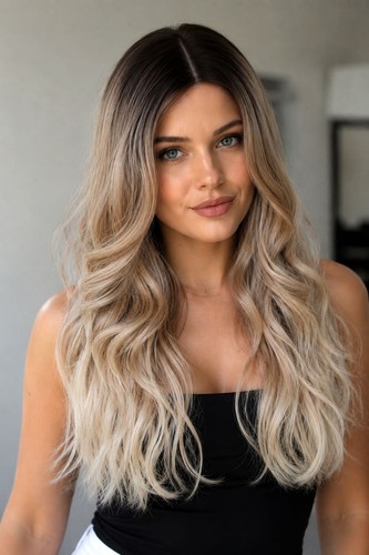 Perücke lace wig wie - lace, echthaar