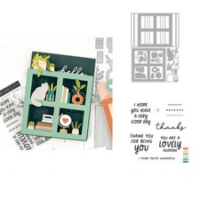 Weihnachts Tee-Set Druck Vorlage Metal Schneiden Stempel Scrapbooking Dekoration