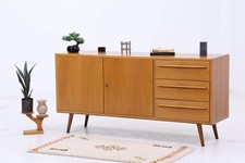 Vintage Sideboard 60er Jahre | Mid Century Anrichte mit Schubladen & Fächern Hol
