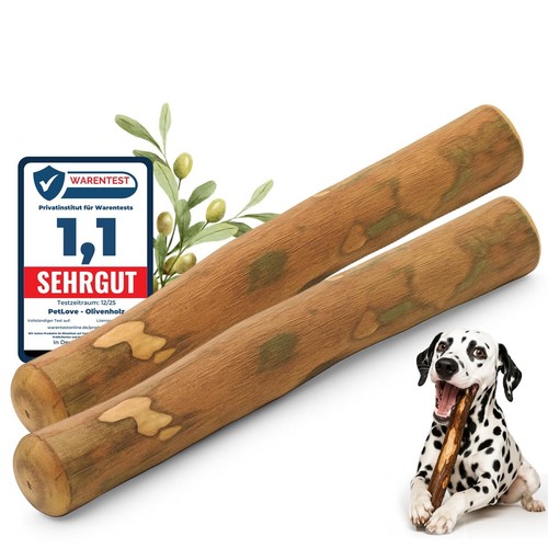 Petlove olivenholz hund 2er - olivenholz,