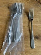 WMF Bamberg Cromargan Edelstahl Besteck 6 Tafelgabel Menügabeln 19,4 cm Top