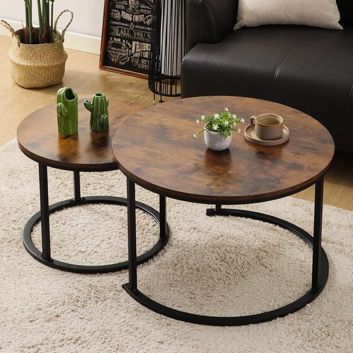 Couchtisch rund 2er set - couchtisch,