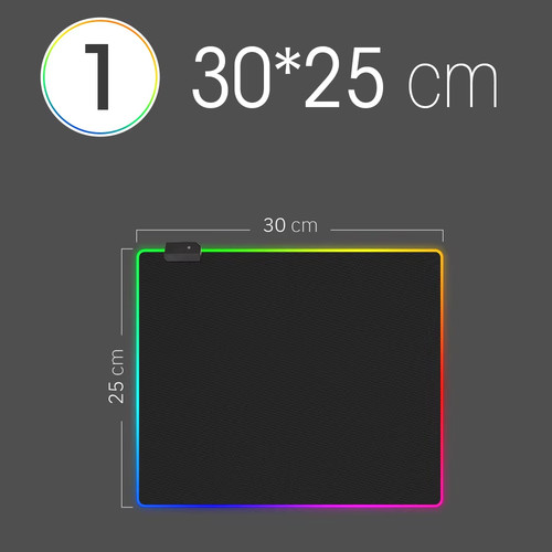 Led light mousepad rgb mouse - rgb,