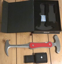 Jörg Sprave’s Rettungshammer / Glas-Säge Notfall-/ Notwehr Rettungswerkzeug rot