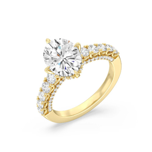 Diamantring 18k gelbgold - 18k, igi
