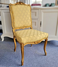 Stuhl antik alt Vintage gold