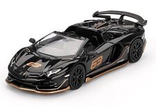LAMBORGHINI Aventador SVJ 63 Roadster  - black - Mini GT 1:64