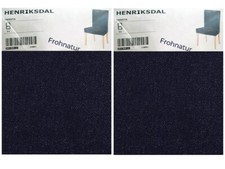 Ikea HENRIKSDAL 2x Bezug Stuhl kurz Vansta dunkelblau Jeans NEU OVP 403.999.41