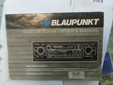Blaupunkt Boston SQR49 Owners
