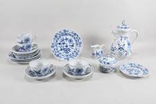 Q43B31- Meissen Porzellan Zwiebelmuster Kaffeeservice meist 1. Wahl